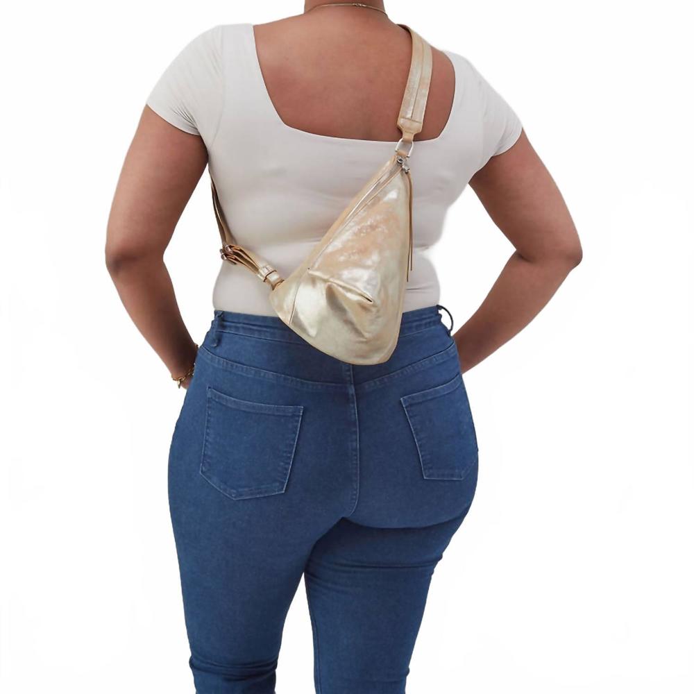 NEW HOBO sway small sling in saddle stardust - Picture 3 of 4